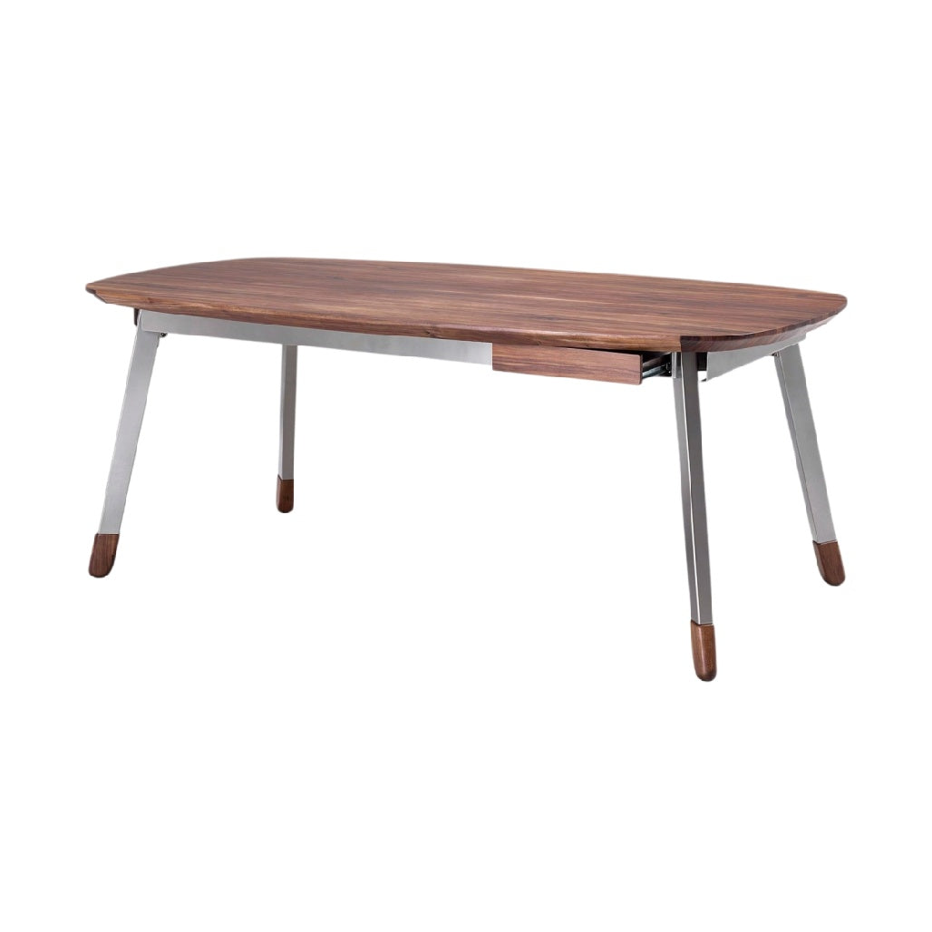 **Table de bureau moderne en bois avec tiroir**