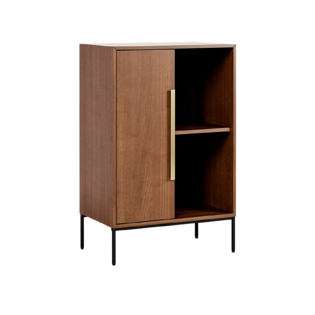**Meuble de rangement en bois avec portes et étagères**